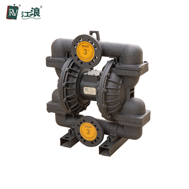 3&quot; Pneumatic Diaphragm Pump For Oil 8 Bar Santoprene Aodd Pump Douctile Iron